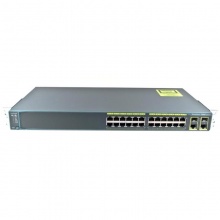 Cisco思科WS-C2960+24LC-S智能二层交换机 24百兆口+2SFP口