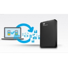 西部数据（WD） Elements 新元素系列 2.5英寸 USB3.0 移动硬盘 1TB（WDBUZG0010BBK）