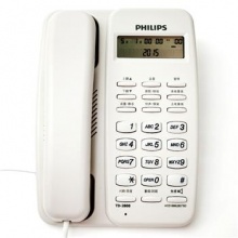 飞利浦 PHILIPS 电话机 TD-2808 来电显示（白...