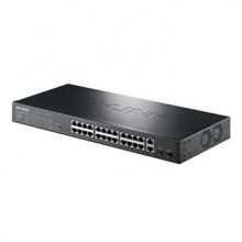 普联 TP-LINK POE交换机 TL-SL1226P 24口百兆 2千兆口+2千兆光纤口