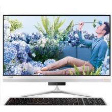 联想（Lenovo） 致美一体机AIO 510S/520S 23英寸游戏办公轻薄一体机电脑 银色i5-7200U 4G 500G 标配 GT930A 2G独显