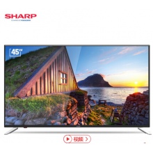 夏普 (SHARP) LCD-45SF470A 45英寸 高清 人工智能语音 HDR 智能网络液晶平板电视机